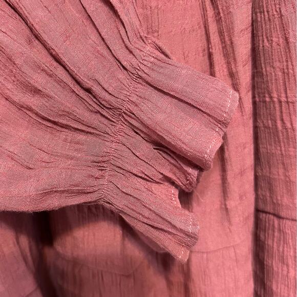 Beautiful Andree by Unit Mauve Tiered Scrunched L/S Dress 2x - Picture 3 of 5